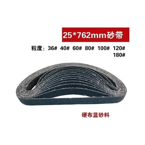25*762 sand belts wood working metal use sander tape
