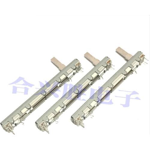 Slide potentiometer 7.5 cm RS60112A600N stereo volume fader 10KA * 2 shaft length 15MM