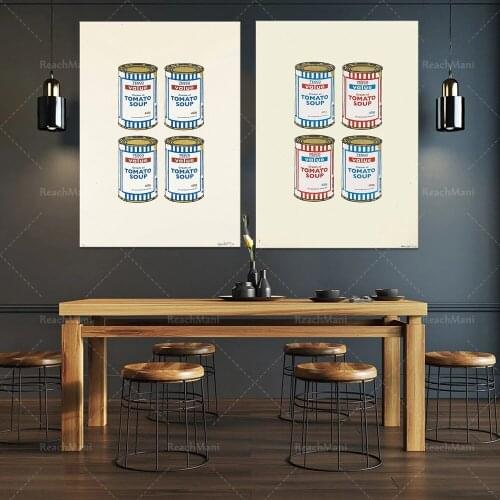 Soup pot all blue-Banks art prints, Banks art posters, graffiti art prints, Banks posters, art prints, Banks art