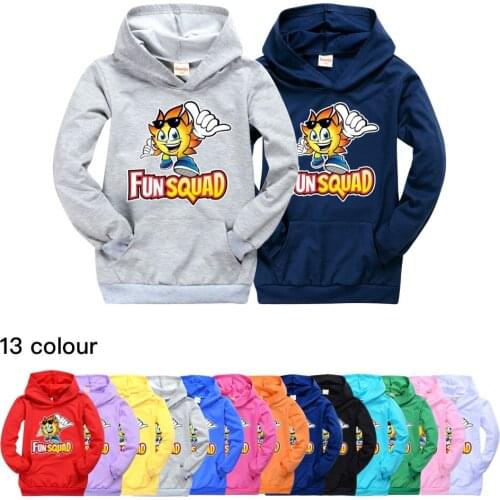 Boys Sweatshirt Autumn 3D Print Cartoon Fun Squad Game Cool Hoodies Kids Funny Harajuku Fashion Tops Girls Streetwear