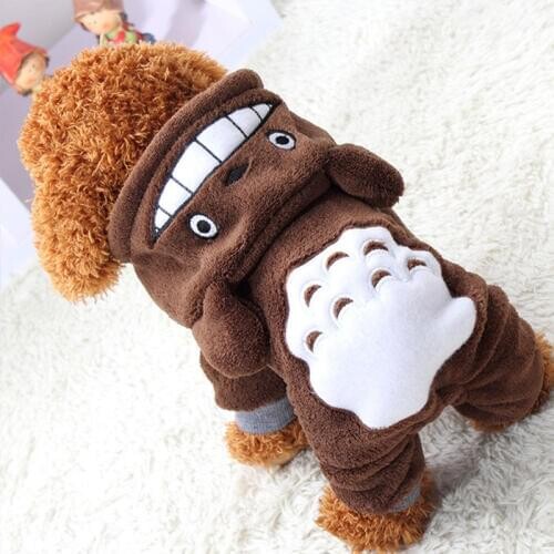 Warm Dog Clothes For Small Dogs Soft Winter Pet Clothing For Dog Clothes Winter Chihuahua Clothes Cartoon Pet Outfit