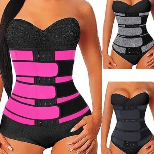 Three Belts Slimming Body Shaper Waist Cincher Trainer Belt Waisttrainer Waist-Trainer Waist Trainer Sauna Cincher Belt