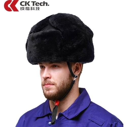 CK Tech.Winter Outdoor Construction Cold-proof Safety Helmet Anti-smash Men Work Protective Hard Hat Training Cap for Engineer