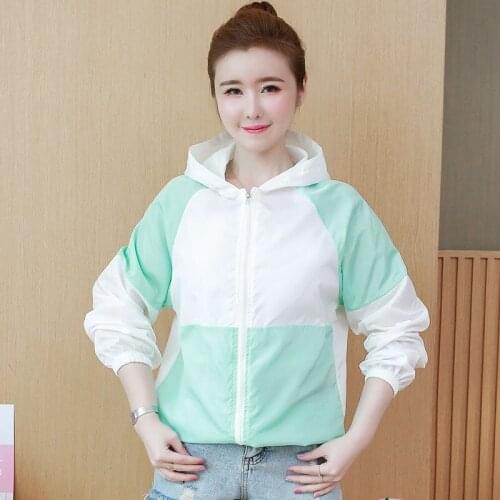 Sun protection clothing womens anti-ultraviolet thin summer new sun protection clothing breathable embroidery hooded short coat