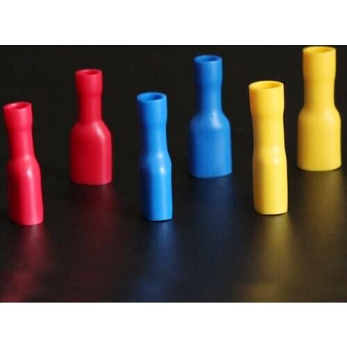 FDFD1.25-2-5.5-110-187-250 female pre-insulated terminal jacket plug spring connection cold pressure end copper nose