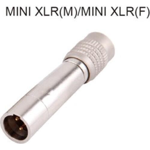5pcs/lot KL Mini Xlr Male to Mini XLR Female Audio Adapter