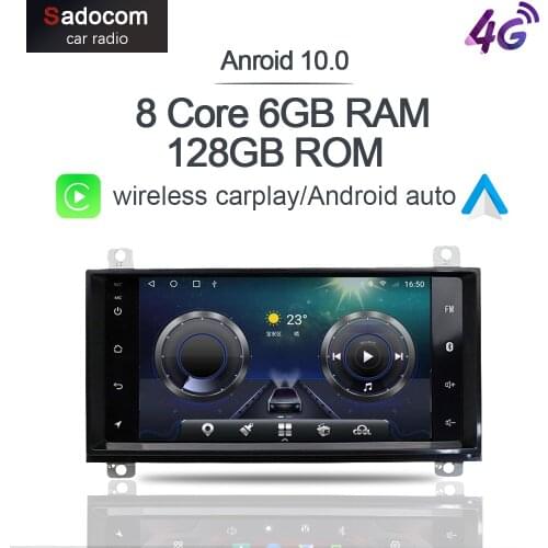 6GB+128GB Carplay 4G LTE DSP 2 din Android 10.0 Car DVD Player GPS autoradio car radio Bluetooth 5.0 For Jeep Cherokee 2000-2013