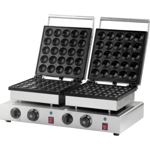 Free Shipping Electric 50 holes Poffertjes Grill Dutch Waffle Maker Mini Pancake Machine Commercial Dutch Pancake Maker Machine