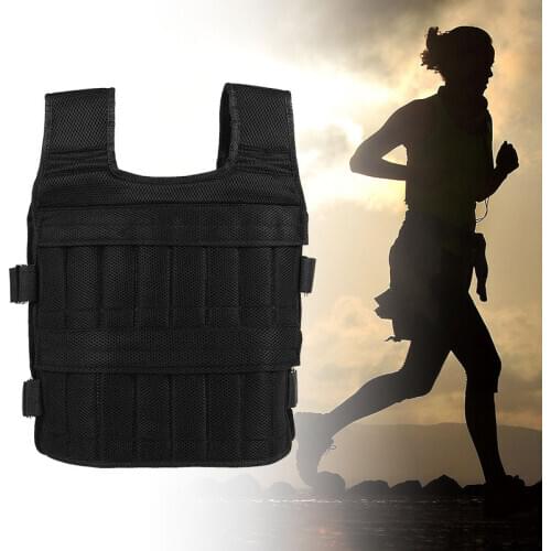 Breathable Max Load-bearing 30KG Empty Shell Weight Vest Adjustable Men Pectorali Fitness Waistcoat Running Sand Clothing жилет