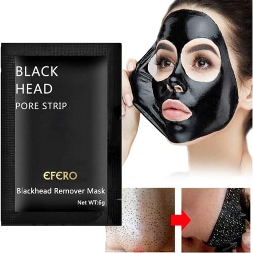 EFERO 5PCS Black Head Remover Mask Black Face Mask Acne Treatments Peel Off Black Mask From Black Dots Skin Care