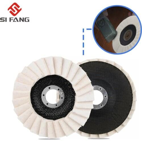 5Inch Flap Felt Disc 125mm Polishing Disc Wheel Angle Grinder Buffing Wheel for Polishing Metal Glass Furniture 1PC
