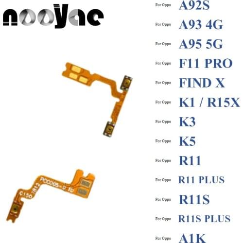 For Oppo A92S A93 4G A95 5G F11 PRO FIND X K1 R15X K3 K5 R11 R11S PLUS Power On Off + Volume Up Down Buttons Flex Cable Ribbon