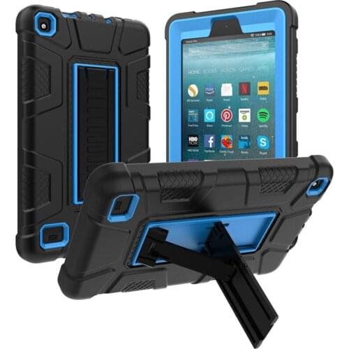 For Kindle Fire 7 2019 Hybrid Shockproof Protective Armor Case Cover For Fire 7 2017 Tablet Case + FilmPen