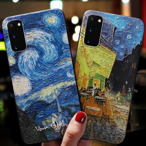 Art gallary For Samsung Galaxy s20 Plus Case Slim 3d relief for Galaxy s20 s20+ s20 plus s20 Ultra back Cover oil painting Case