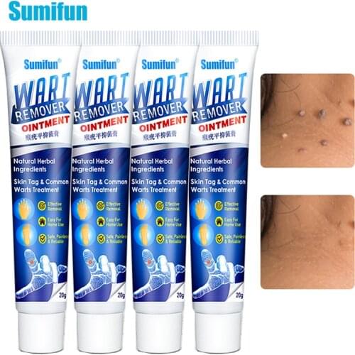 Sumifun 2/4Pcs Wart Ointment Removal Body Warts Treatment Skin Tag Remover Removal Genital Plantar Warts Cream Skin Care