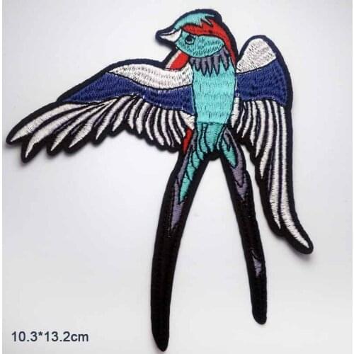 Cartoon Iron on Birds Embroidered Clothes Patch For Clothing Girls Boys