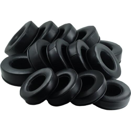 Soft Sheepskin Leather Memory Round Ear Pads Foam Full Size Earphone Sponge Earpads for 70/75/80/85/90/95/100/105/110mm Model