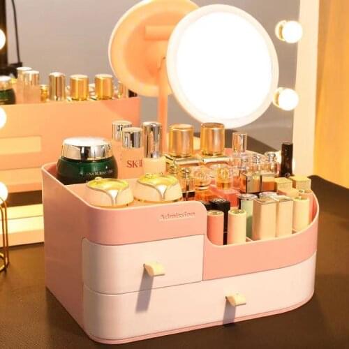 Makeup Organizer for Cosmetic Large Capacity Cosmetic Storage Box Organizer Desktop Drawer Jewelry Nail Polish Makeup Container