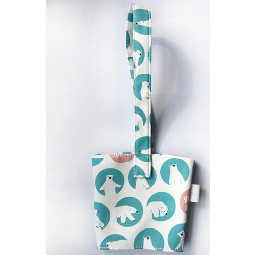 1Pc Portable Cup Bag Carrier Pure Cotton Cloth Cup Cover For Milk Tea Juice Lovely Small Gift Handbag Bottle Coffee Cup Bag zh1