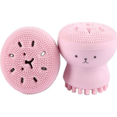 Softly Silicone facial Cleansing Brush Manual Multi Function face Massage Exfoliator skin care Tool silcone face washing brush