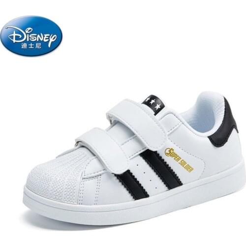Disney boys casual shoes summer new student sports shoes baby girls non-slip soft bottom shell-toe white shoes
