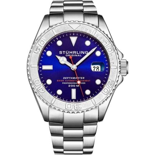 893.03 Stührling 42mm Swiss Automatic Mens Wristwatch