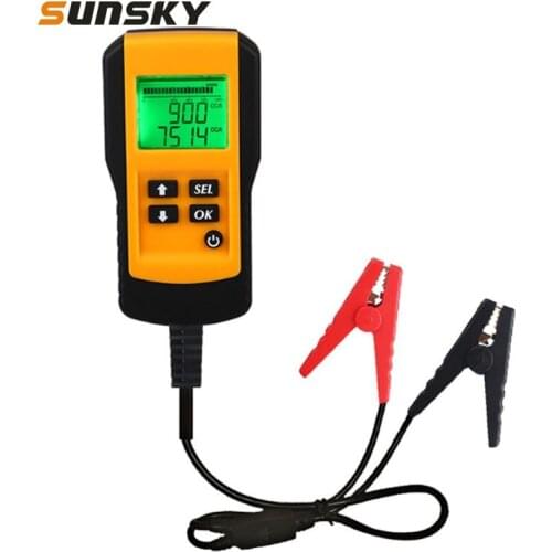 Car Battery Tester Analyze Auto Vehicle 12V LCD Digital Battery Test System Analyzer Voltage Resistance CCA Diagnostic Tool