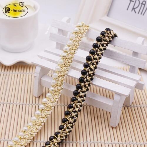 3Yard Webbing Compound Chiffon Beaded Lace Decoration Accessories Curtain Three-dimensional Laciness Accessories RS1716