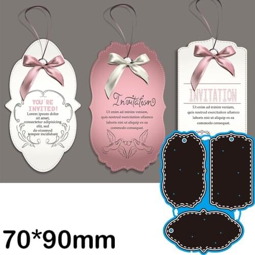 Cutting Dies Creative All Kinds of Lables New for Decoration Scrapbooking Stencil Paper Craft Album Template 70*90mm