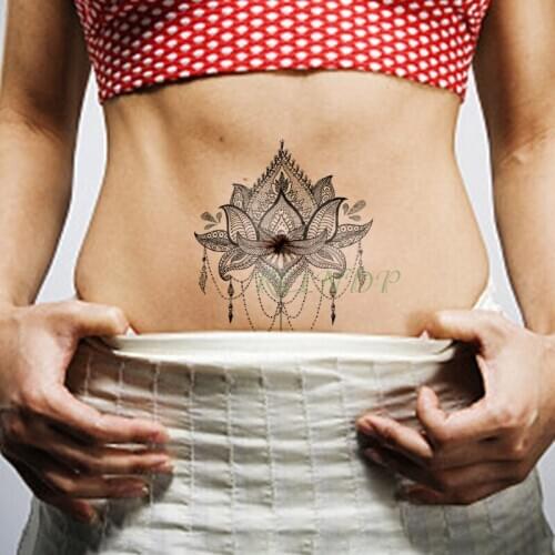 Waterproof Temporary Tattoo Sticker Mandala Flower Leaf tatto flash tatoo fake tattoos tatouage kit completo for girl women men