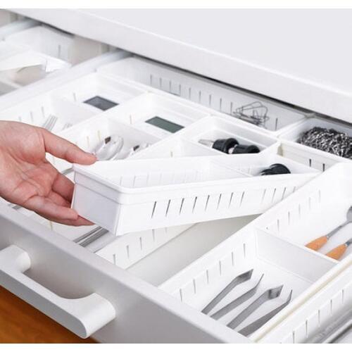 Drawer storage box set kitchen cabinet storage box drawer partition baffle storage slot finishing box