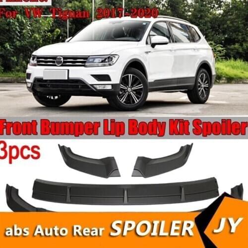 For Volkswagen Tiguan Body kit spoiler 2017-2020 Tiguan ABS Rear lip rear spoiler front Bumper Diffuser Bumpers Protector