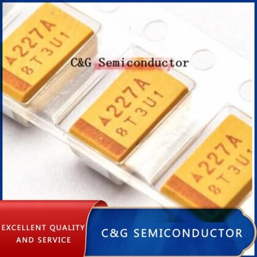 100PCS 6V 6.3V 10V 16V 25V 35V 50V 10UF 22UF 33UF 47UF 100UF 220UF 330UF 470UF D type SMD tantalum capacitor