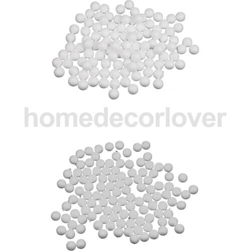 200pcs Modelling Craft Polystyrene Foam Balls Christmas Decoration Kids Craft Supplies 15mm & 20mm