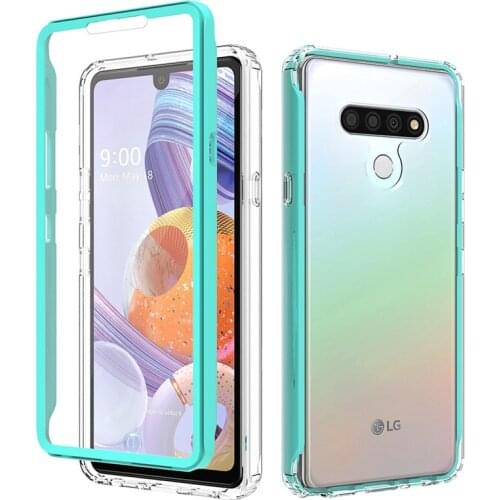 360 Full Body Screen Protector Transparent Silicon Case For moto G fast Colorful TPU Bumper Hybrid Anti Shock Armor Phone Case