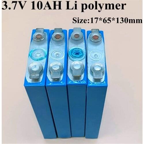 7pcs/lot 3.7V 10Ah Battery Li-polymer 3.7v 11Ah Lithium Polymer 30A Batteries Aluminum for 13s 48v 10Ah Pack Diy Electric Bike