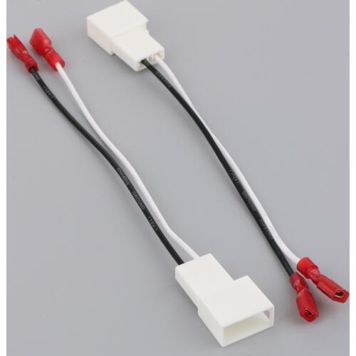 2Pcs Speaker Adaptor Lead Loom Connectors for Toyota 1987-2013 Motorcycle Car Accessories