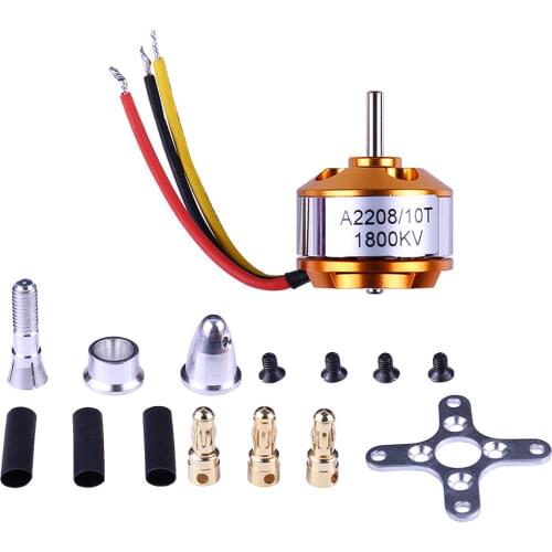 A2208 2208 Brushless Motor KV1100/1400/1800/2600 For RC Aircraft Copter Airplane Electric Motor Engine/Multi-Axis UAV