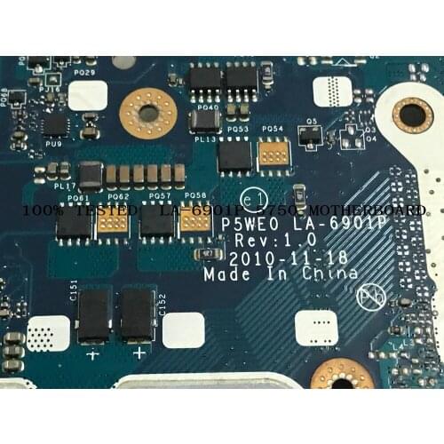STOCK. P5WE0 LA-6901P FOR ACER ASPIRE 5750 LAPTOPMOTHERBOARD,( COMPARE BEFORE ORDER)