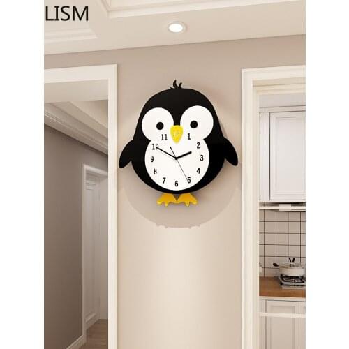 Nordic Design Fashion Creative Childrens Wall Clock Living Room Bedroom Personality Cute Modern Reloj Pared Decorativo