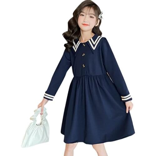 Girl Dress Long Sleeve Party Girl Dress Casual Style Children Dress Spring Autumn Girl Costume 6 8 10 12 14