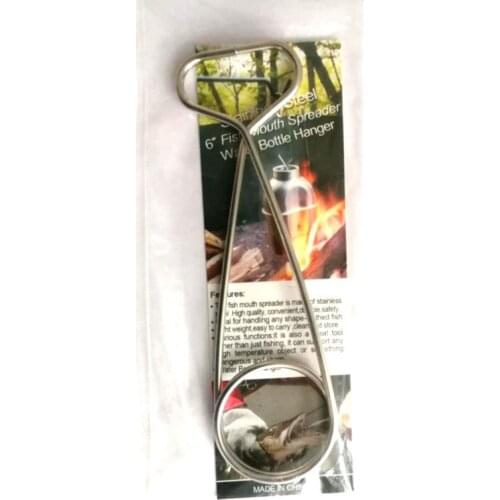 Camping Tool Fish Mouth Spreader Hanging Pot Hanging Hook Camping Tool Stainless Steel Portable Hanging Hook
