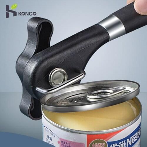 Konco 2021 Best Cans Opener,Kitchen Tools,Professional Side Cut Bottle Openers Food Safe Manual Jars Opener Kitchen Accessories