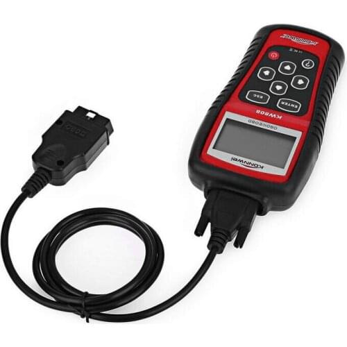 KW808 OBD2 /EOBD Diagnostics Scanner Quick find Error Codes Viewing Freeze Frame Data through Reading Codes & Erasing Codes