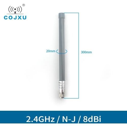 2.4GHz Wifi Antenna Outdoor N-J Interface High Gain 8dBi COJXU TX2400-BLG-30 Long Range Waterproof Router