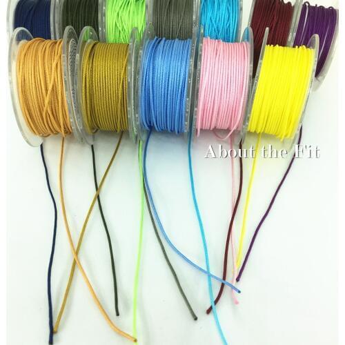 Nylon Cord High Density Woven Thread 1.0mm Bracelet Braided Beads String Plastic For Jewelry DIY Macrame Women Tassels Findings