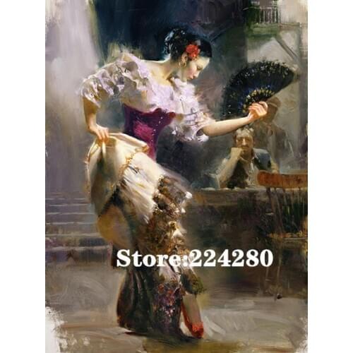 New Spanish beauty dancing Needlework Cross stitch 14CT Unprinted Embroidery kits Arts Cross-Stitching,DIY Handmade Decor
