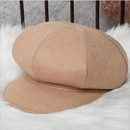 Autumn Winter Hats For Women Solid Plain octagonal cap NewBoy Cap Men Ladies Casual Wool Hat Winter Beret Painter Caps