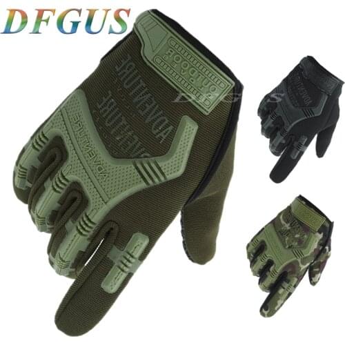 Army Combat Tactical Gloves Men Full Finger Camouflage Paintball Military Gloves SWAT Soldier Shoot Bicycle Mittens handschoenen