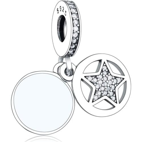 Fit Pandora Charms Bracelet Orignal 925 Sterling Silver Star Dangle Charm Pendant Beads Women DIY Jewelry Berloque